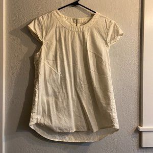 J Crew White Sleeveless Top, Small